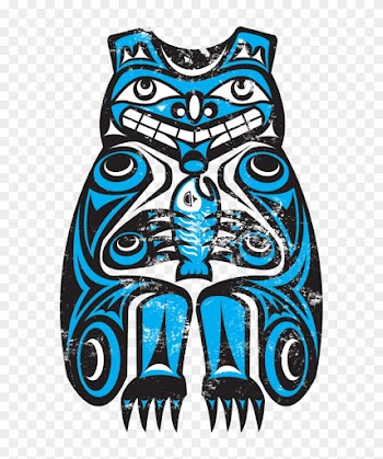 Northwest Nativeam Orca By Thescallywag On Clipart - Native American Bear