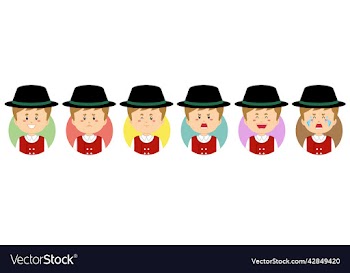 norway avatar with various expression