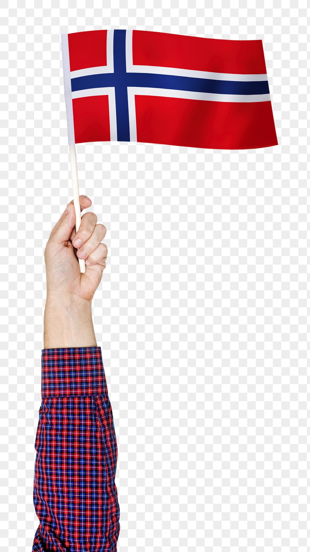 Norway's flag png in hand | Free PNG - rawpixel