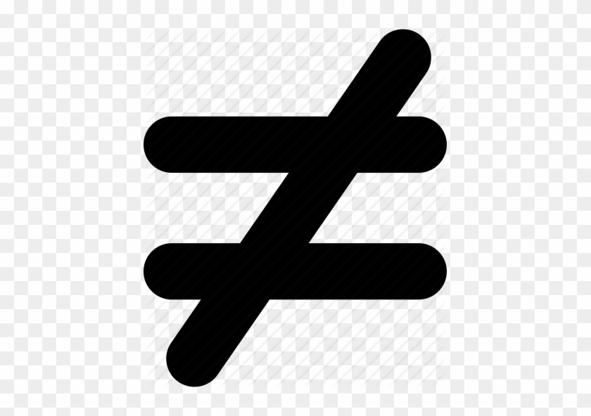 Not Equal Icon Clipart Equals Sign Symbol Inequality - Not Equal Icon Clipart Equals Sign Symbol Inequality