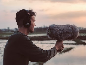 Not only I took this cool picture with a Rycote Blimp and the Sony MDR 7502 headphones, I also recorded the sounds coming from the ricefield. Sound is something that a picture can't tell you. A picture ends by its frame but not the sound! I traveled 35 days from Ho Chi Minh City to Ha Giang and lived another month in Hanoi and created one of the largest sound libraries from Vietnam. Feel free to go to my website https://freetousesounds.com and check out all the royalty free recordings from Vietnam and 20 other countries!