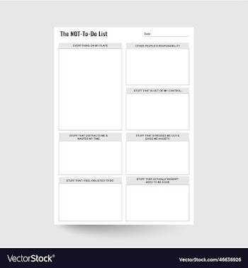 not-to-do list