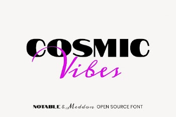 Notable & Meddon open source | Free Font Add-on - rawpixel