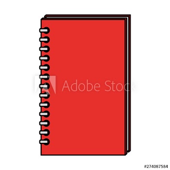 note book school supply icon