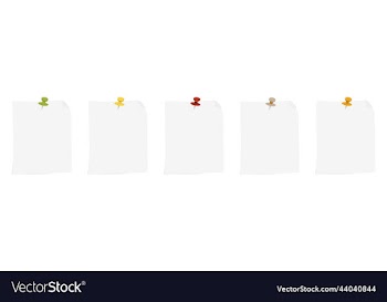 note paper with multi-colored pushpins and