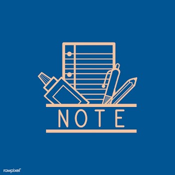 Notebook and stationery icon vector | Free stock vector - 534847
