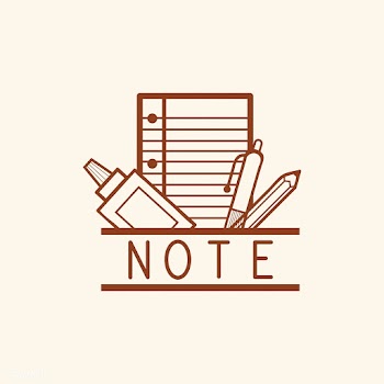 Notebook and stationery icon vector | Free stock vector - 534852