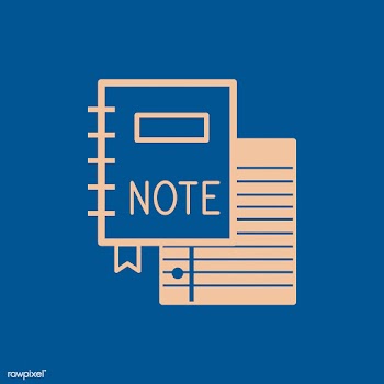 Notebook and stationery icon vector | Free stock vector - 534864