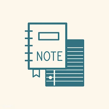 Notebook and stationery icon vector | Free stock vector - 534875