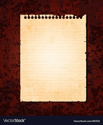 Notebook page vector image