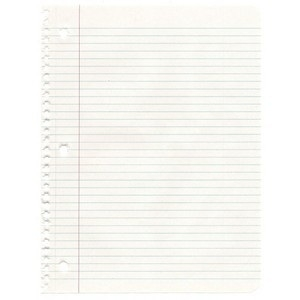 Notebook Paper Transparent Background | Writings and Essays Corner