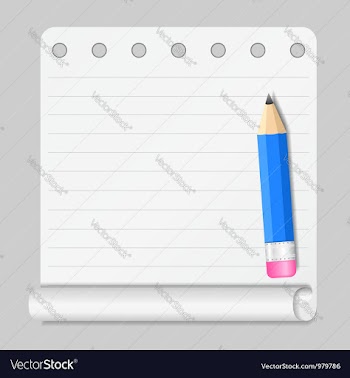 					Notebook Paper vector image														