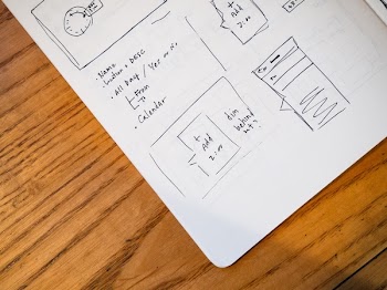          Notebook Wireframe Sketch Free Photo     