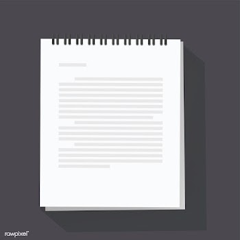 Notepad sheet vector illustration | Free stock vector - 390352