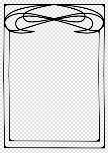 Nouveau frame , rectangular black frame illustration transparent background PNG clipart