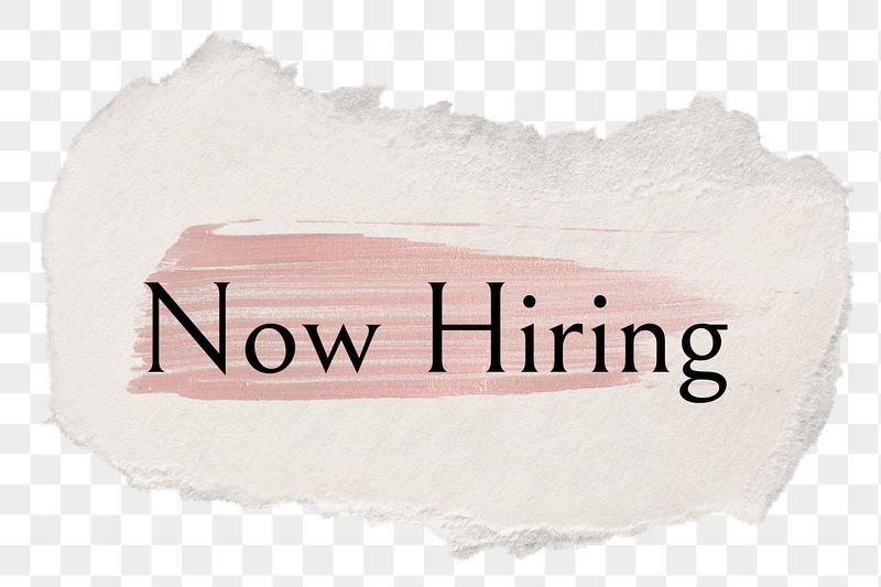 Now hiring png word sticker | Free PNG - rawpixel