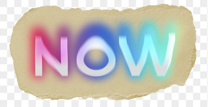 Now png ripped paper word | Free PNG - rawpixel