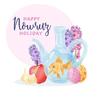 Nowruz event watercolor design Free Vector
