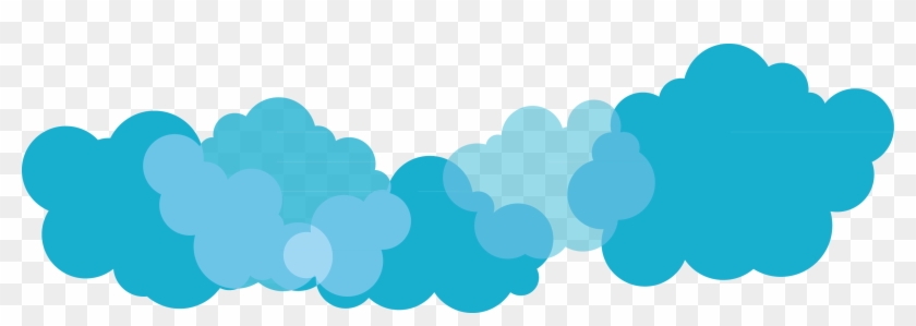 Nube Azul Euclidiana Del Vector Archivo De Computadora - Nubes Vector Png