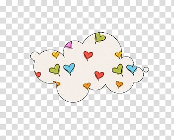 Nubes, white and green heart print cloud transparent background PNG clipart