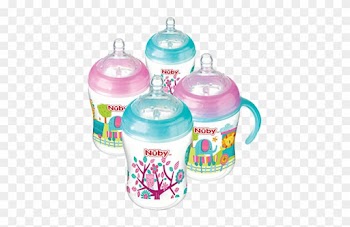 Nuby Natural Touch Redaqua 9oz - Nuby Natural Touch 360 Bottle To Cup