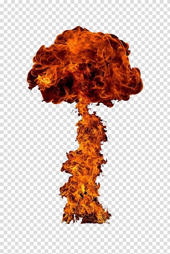 Nuclear bomb explosion smoke transparent background PNG clipart