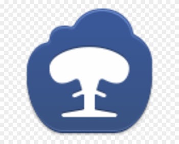 Nuclear Cloud Clip Art - Sms Icon Dark Blue