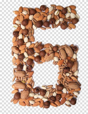 Nucule Food Mixed nuts Dried fruit, Number 6 transparent background PNG clipart
