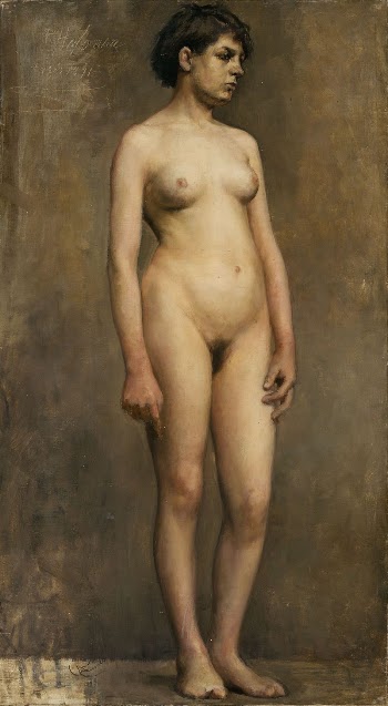 Nude female model, 1891, by Pekka | Free Photo - rawpixel