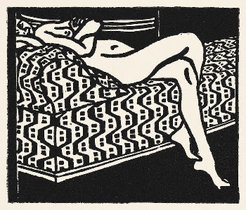 Nude Girl Lying on a Sofa | Free Photo Illustration - rawpixel