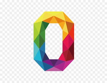 Number 0 Clip art - Colorful letters O 