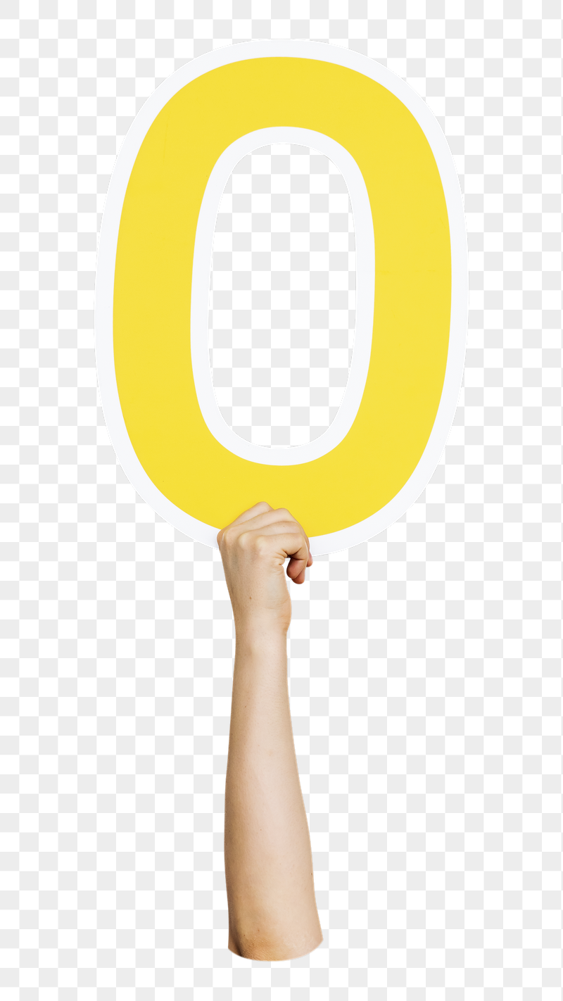 Number 0 png hand holding | Free PNG - rawpixel