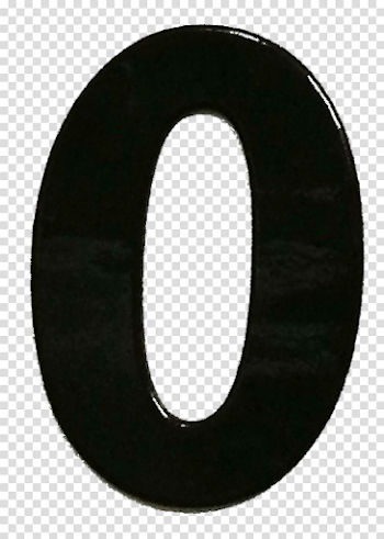 Number 0 PNG Transparent Image