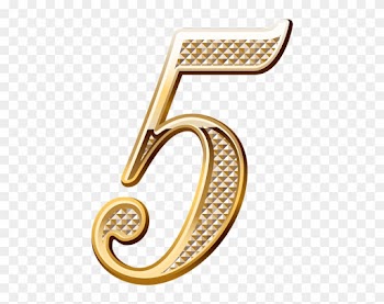 Number 12, French Horn, Math Numbers, Stocking Stuffers, - Gold Numbers Png