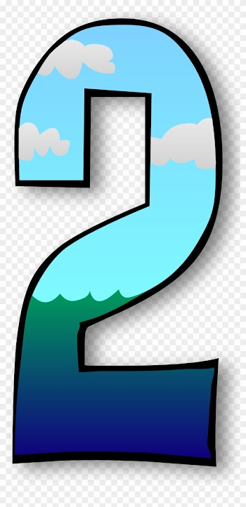 Number 2 Birthday Clipart Transparent Clip Art Library - Days Of Creation Numbers