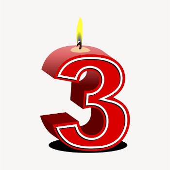Number 3 birthday candle clipart, | Free Vector - rawpixel