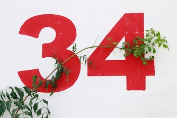 number 34 wall print