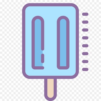 Number Product design Purple Line - icepop icon 