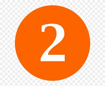 Number Seven Word Clipart - Numbers In Orange Circle