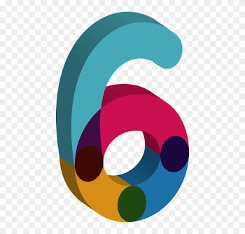 Number Six 6 Numerical Alphabet Numeric Di - Number