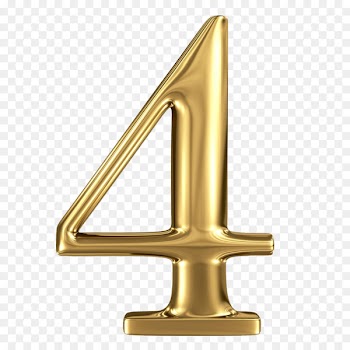 Number Stock illustration Clip art - Golden Stereo 4 