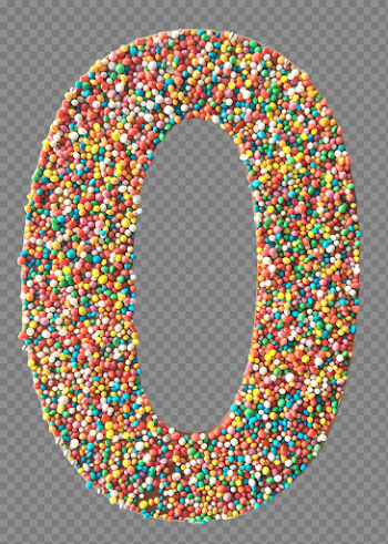 Number Zero PNG Image Background
