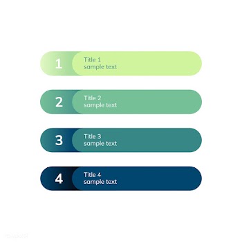 Numbered list business element vector | Free stock vector - 495532
