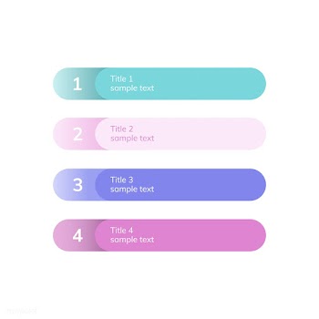 Numbered list business element vector | Free stock vector - 495543