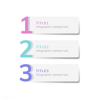 Numbered list business element vector | Free stock vector - 495554