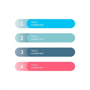 Numbered list business element vector | Free stock vector - 495585