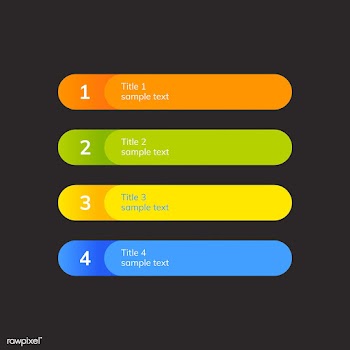 Numbered list business element vector | Free stock vector - 495593