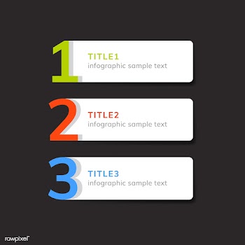 Numbered list business element vector | Free stock vector - 495626