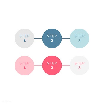 Numbered steps business infographic vector | Free stock vector - 495601