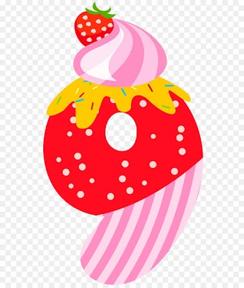 Numbers Clip art - Sweet Number Nine PNG Clipart Image 